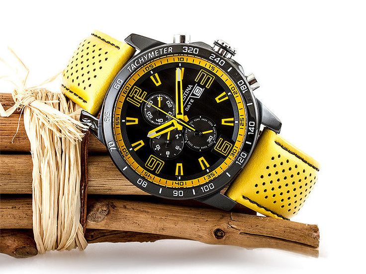 Montre Festina en cuir jaune F20339/3