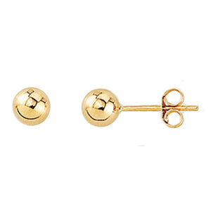 Boucles d'oreilles à tige fixe lisse en or