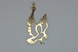 Gold bird pendant
