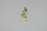 ABC Cubic Gold Pendant