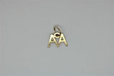 Double A gold pendant
