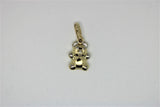 Gold teddy bear pendant