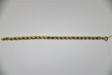 Twist gold bracelet