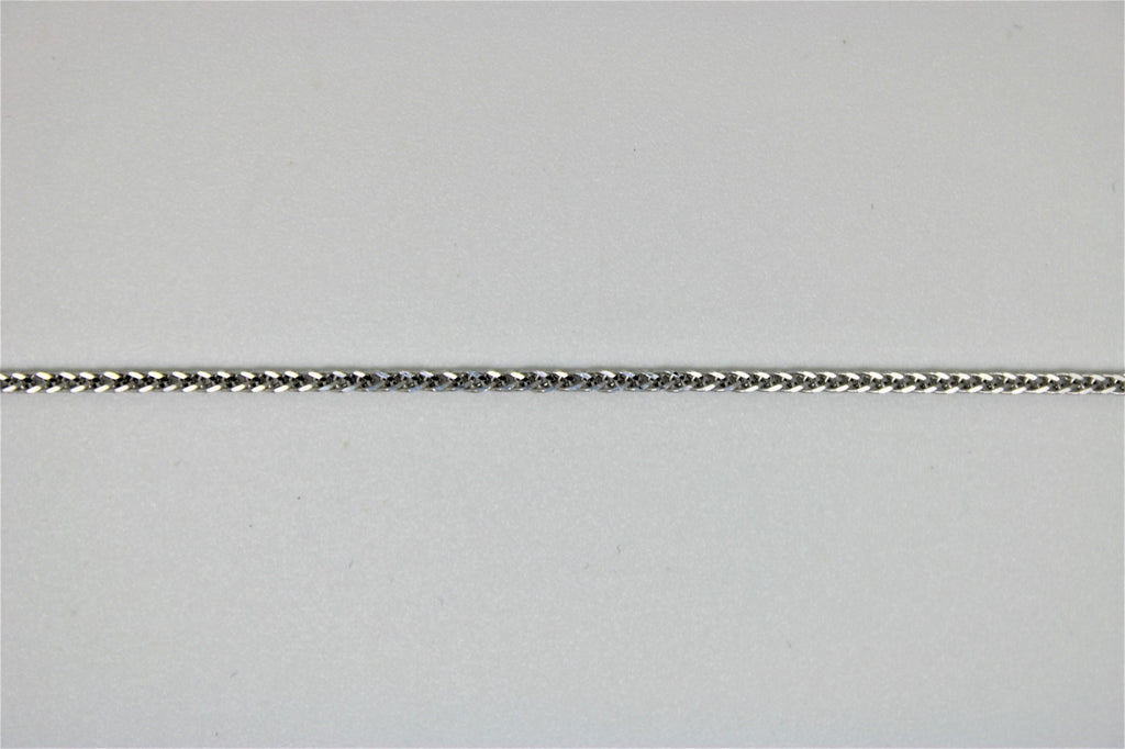Square style white gold bracelet