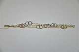 Stylish 3-tone gold bracelet