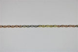 3-tone cable link gold chain