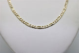 2-tone figaro gold chain