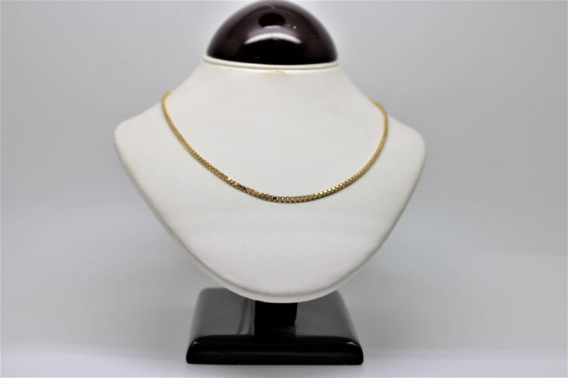 Square gold chain