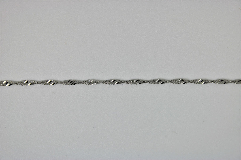 Singapore white gold bracelet