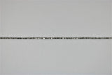 White gold diamond-cut stick bracelet