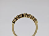 Semi-eternity gold bangle (diamonds)