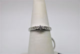 Engagement ring and bangle set in white gold (diamonds)