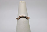 Engagement ring and bangle set in pink gold (diamonds)