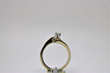 2-tone engagement ring and bangle set (diamond)