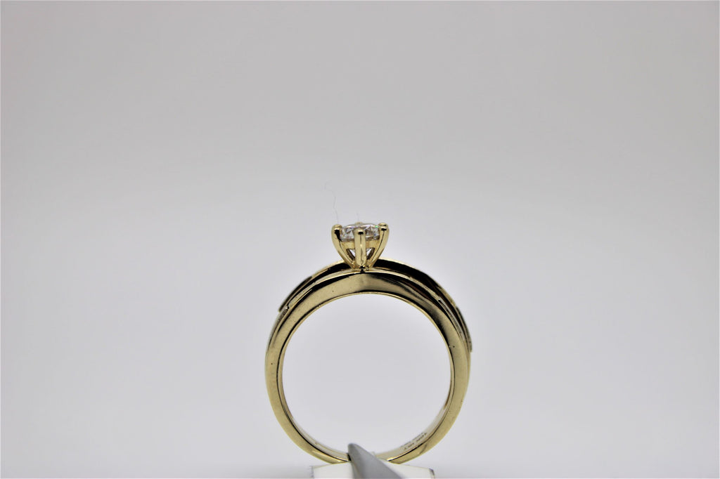 Engagement ring and bangle set