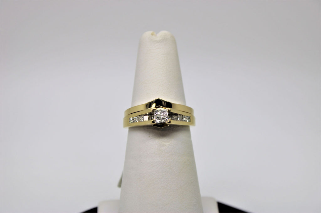 Engagement ring and bangle set (diamond)