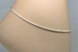 Franco silver ankle chain