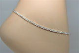 Silver ankle chain