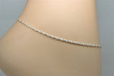Singapor silver ankle chain