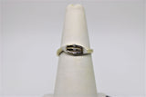2 tone gold ring with stones