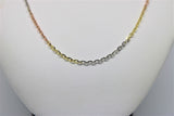 3 tone gold rolo chain