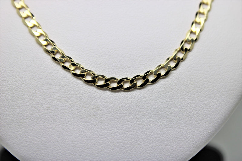 Gold curb chain