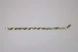 2-tone infinity gold bracelet
