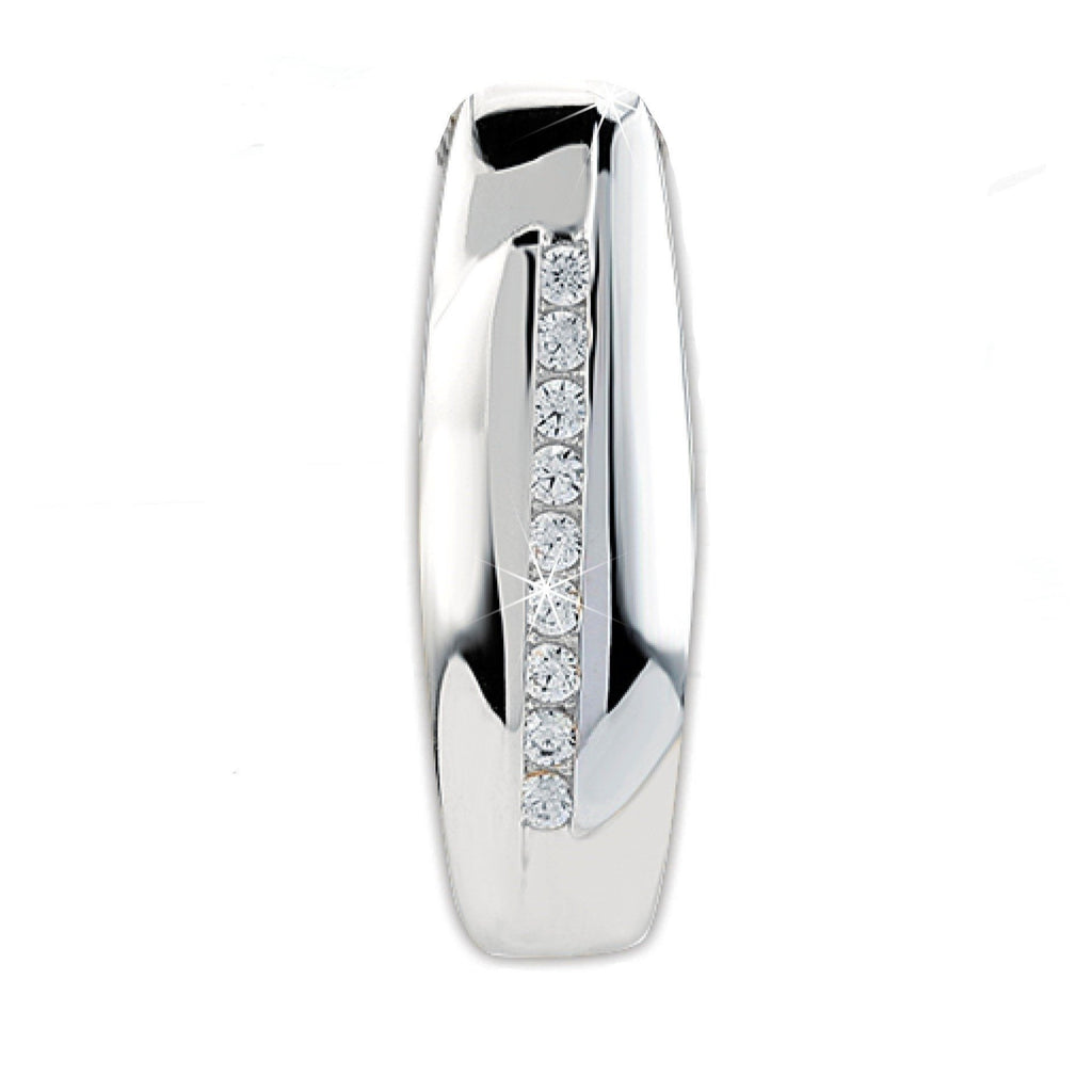 Silver pendant with stones