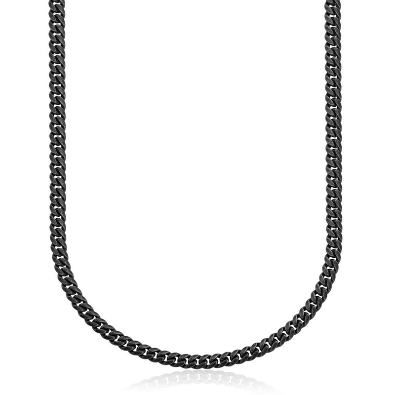 Chaine en acier inoxydable à mailles Gourmette style usé