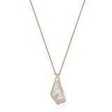 STEELX MOTHER OF PEARL GEOMETRIC NECKLACE
