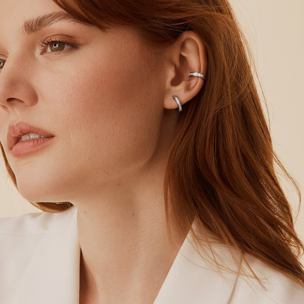 Dare Ear Cuff Earring With Stones