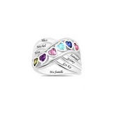 Hearts family ring