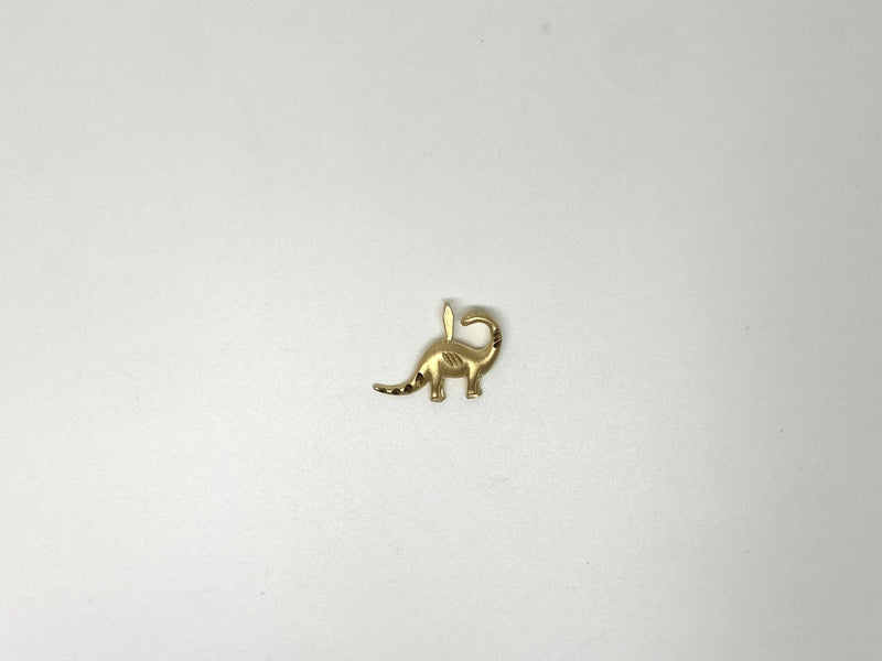 Gold dinosaur pendant