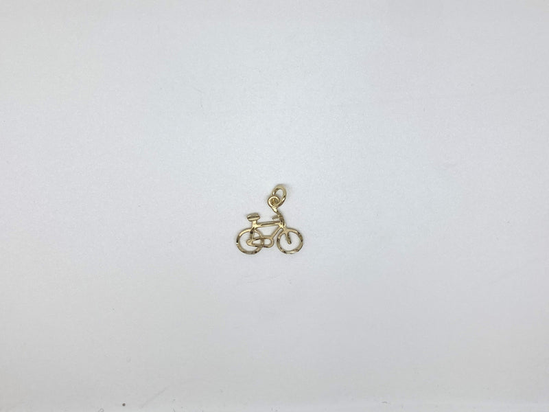 Gold Bicycle Pendant