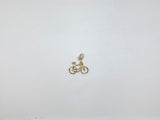 Gold Bicycle Pendant