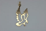 Gold bird pendant