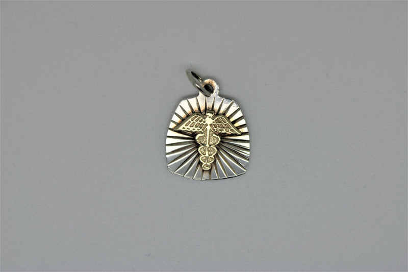 2-tone gold pendant medicalerte
