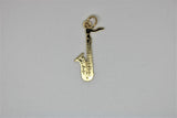 Saxophone gold pendant