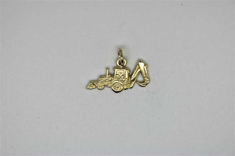 Mechanical shovel gold pendant
