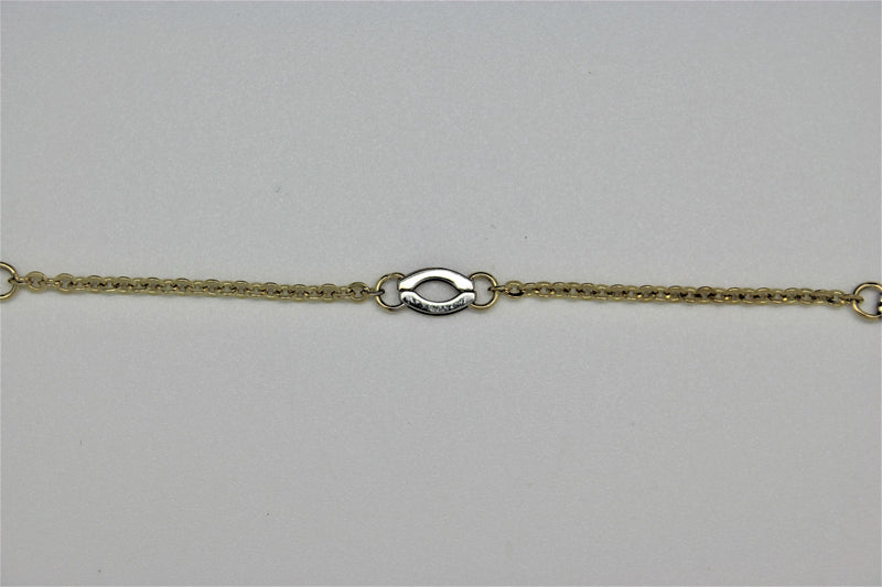 2-tone rolo gold bracelet