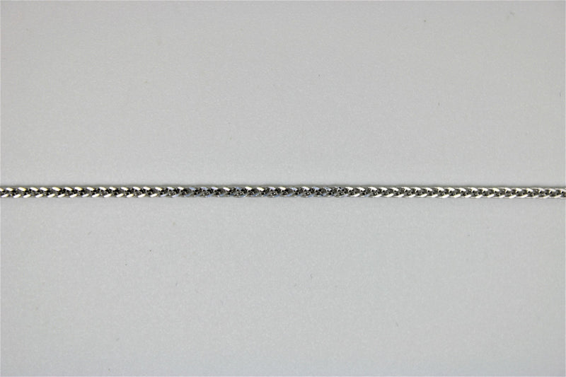 Square style white gold bracelet