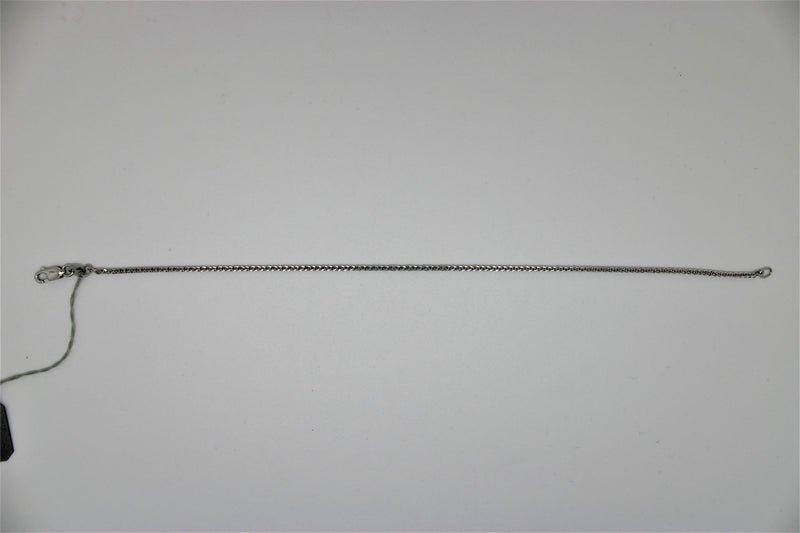 Square style white gold bracelet