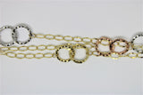 Stylish 3-tone gold bracelet