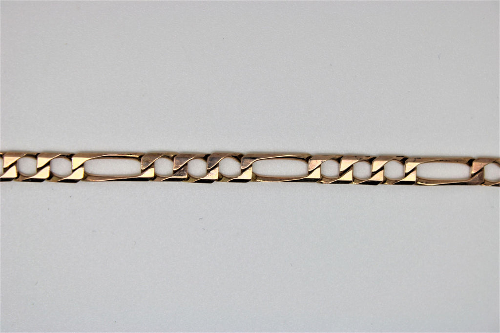 Rose gold figaro bracelet