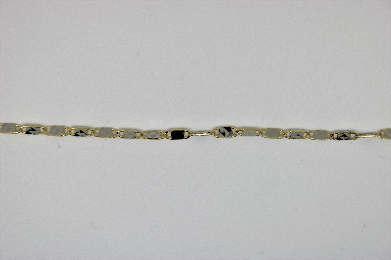 2-tone mirror gold chain