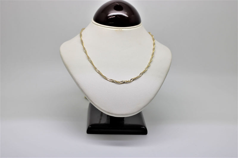 2-tone singapore gold chain