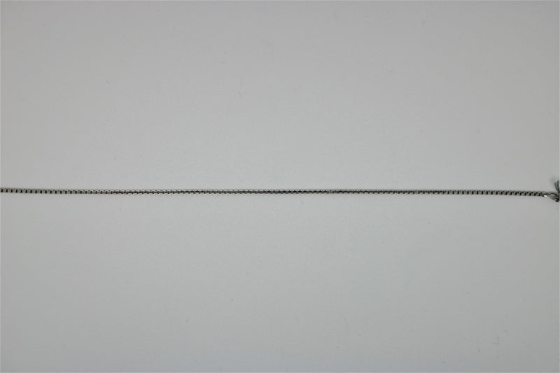 Square white gold bracelet