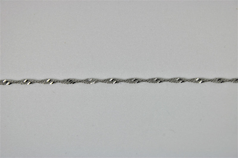 Singapore white gold bracelet