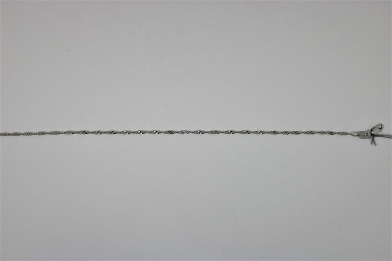 Singapore white gold bracelet