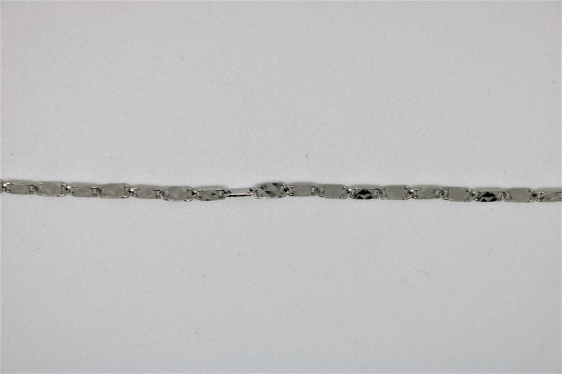 White gold mirror bracelet